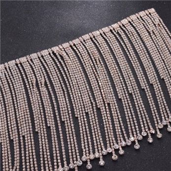 Rhinestone Tassel Trim 1