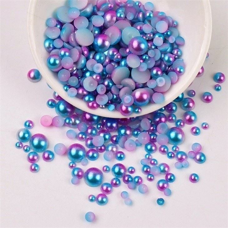 Personalized Stone BLUE Abs Pearl